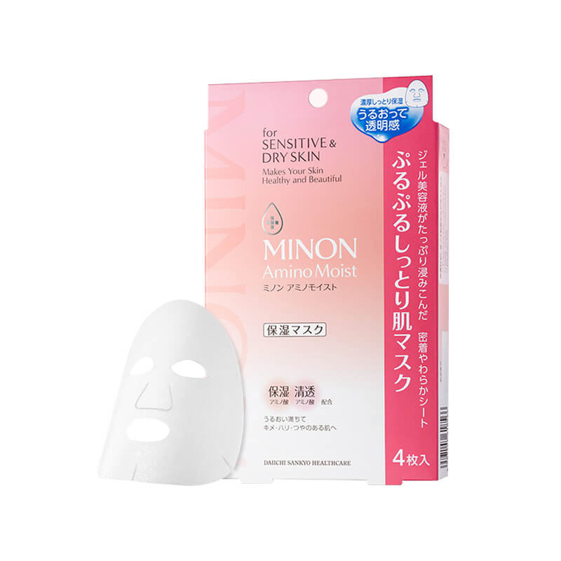 日本MINON 蜜浓补水面膜4枚 孕妇与敏感肌可用