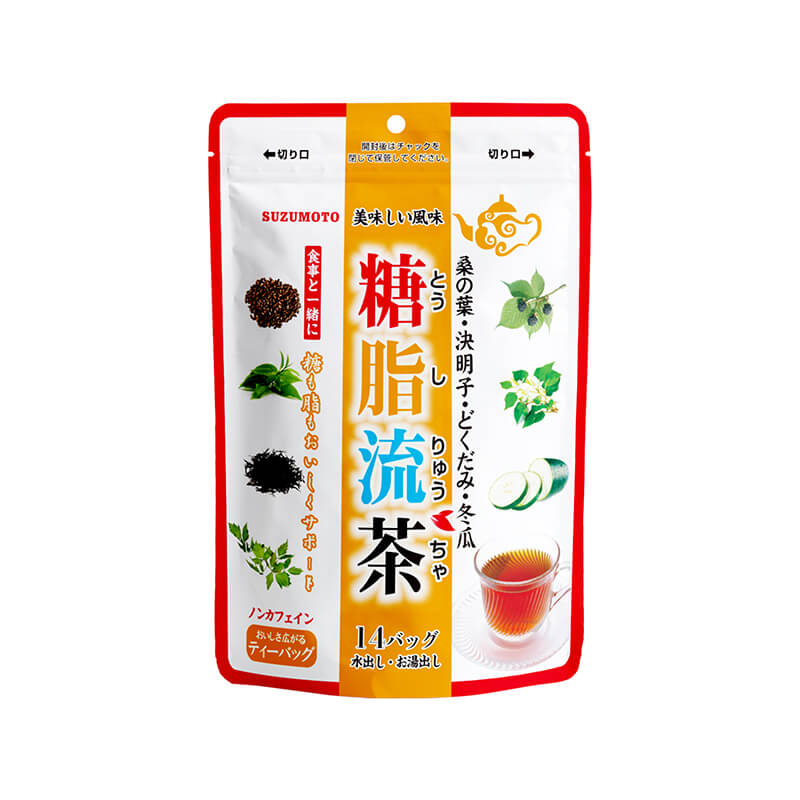 日本SUZUMOTO铃本糖脂流茶 14包/袋（7g/个）